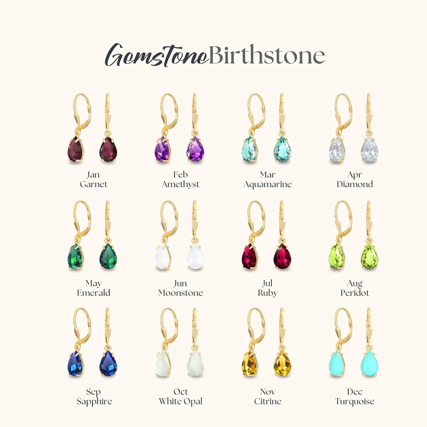 14K Gold Plated Opal Teardrop Earrings for Women  October Birthstone Jewelry  Dainty Leverback Earrings in Gold Over 925 Sterling Silver  Elegant Gift for Women