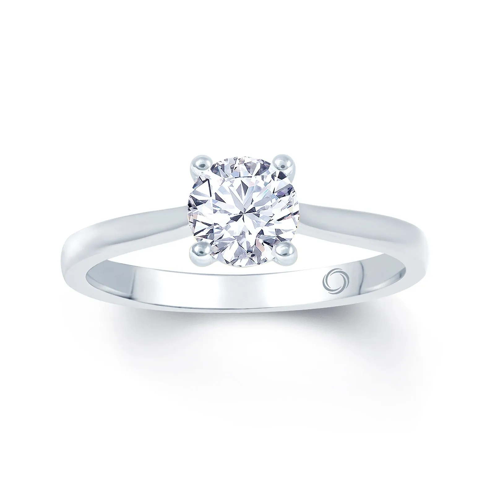 18ct White Gold 0.5ct Round Brilliant Diamond Ring