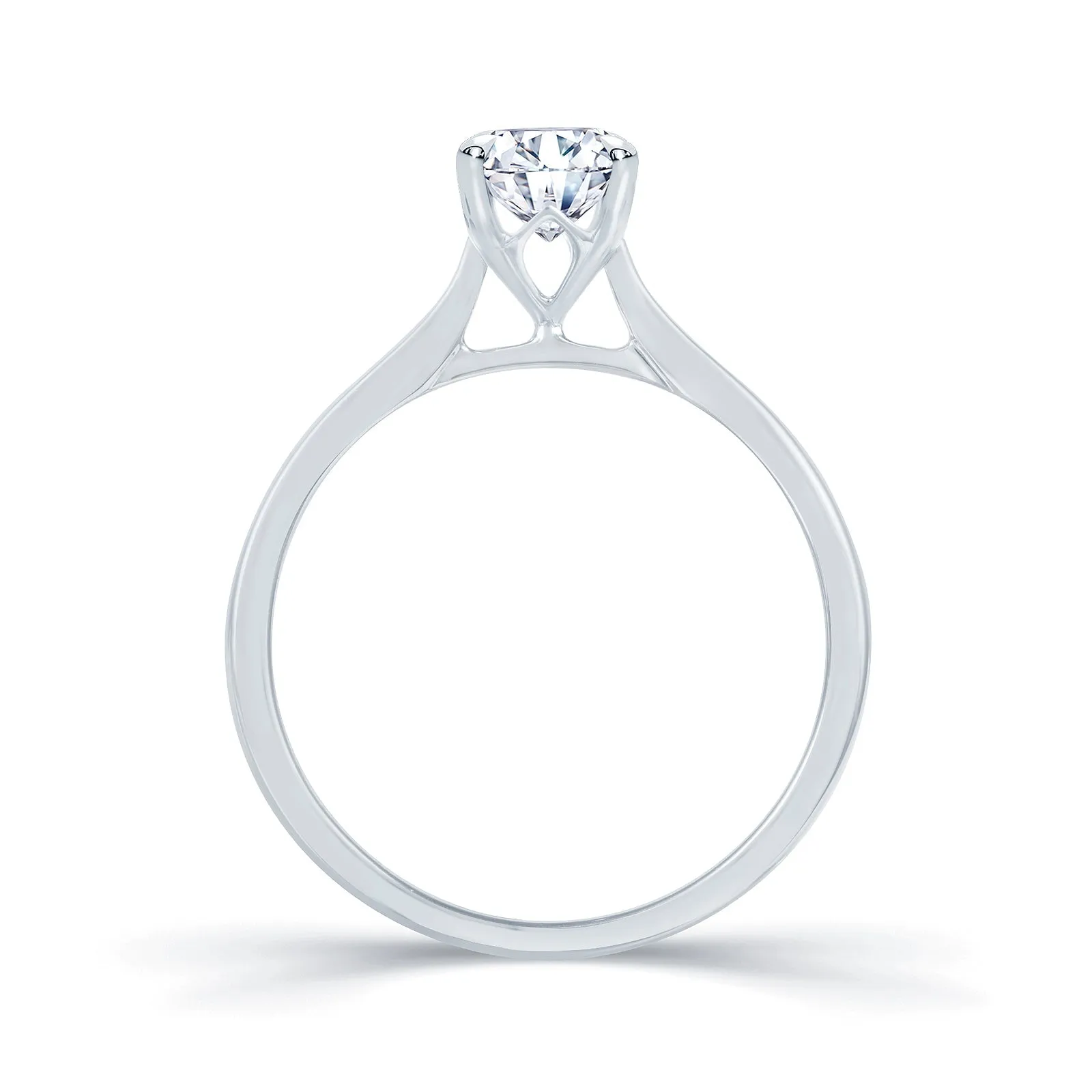 18ct White Gold 0.5ct Round Brilliant Diamond Ring