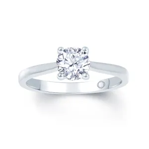 18ct White Gold 0.5ct Round Brilliant Diamond Ring