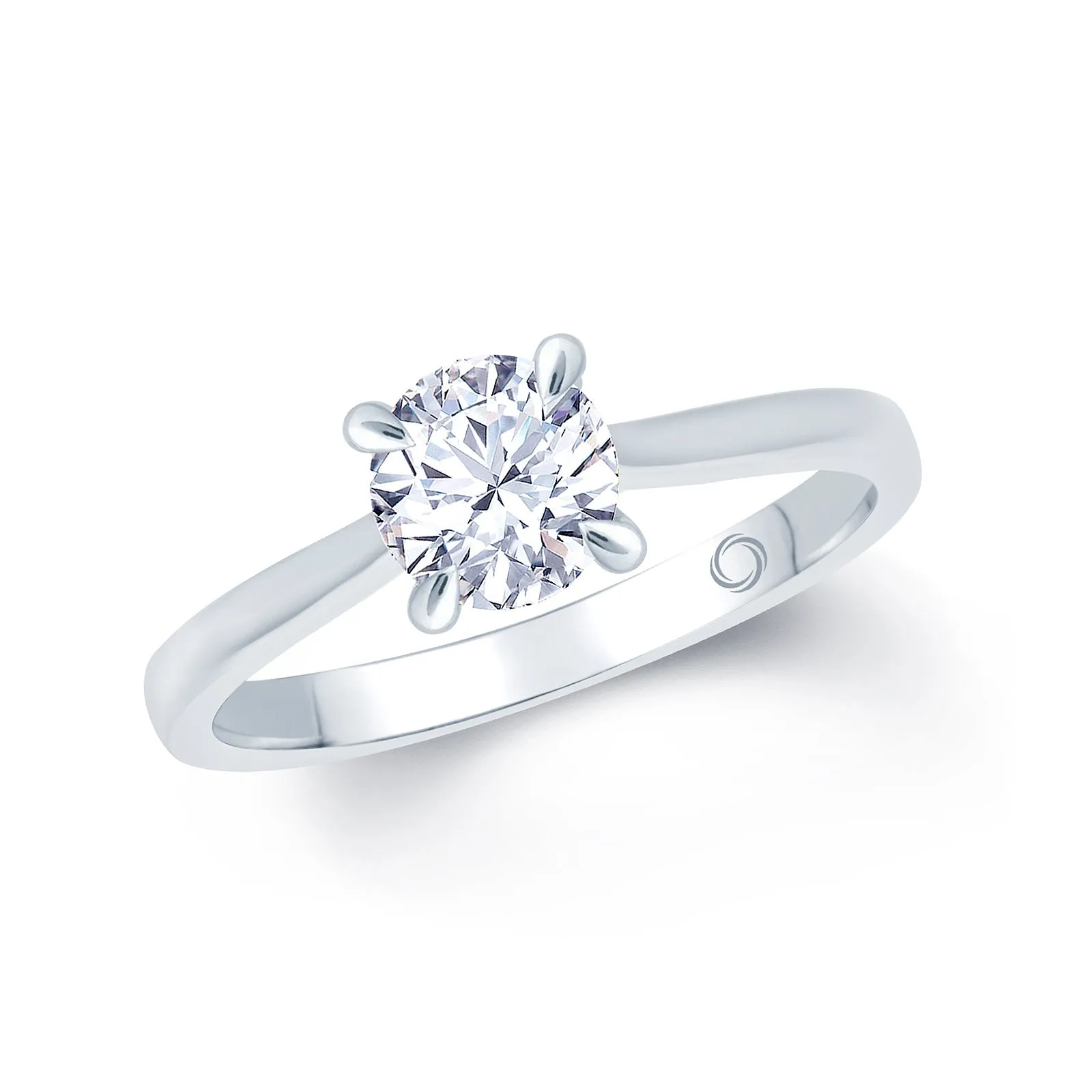 18ct White Gold 0.5ct Round Brilliant Diamond Ring