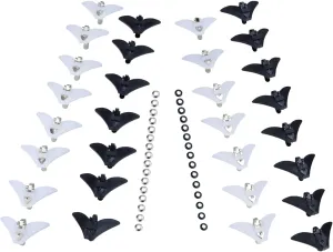 30 pack Bow Tie Clips for Regular Ties Necktie Fixed Collar Clips Bowtie Hardware Fastener