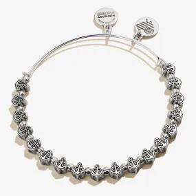 Nautical Charm Anchor Beaded Bangle Bracelet - Stylish Maritime-Inspired Jewelry Accessory