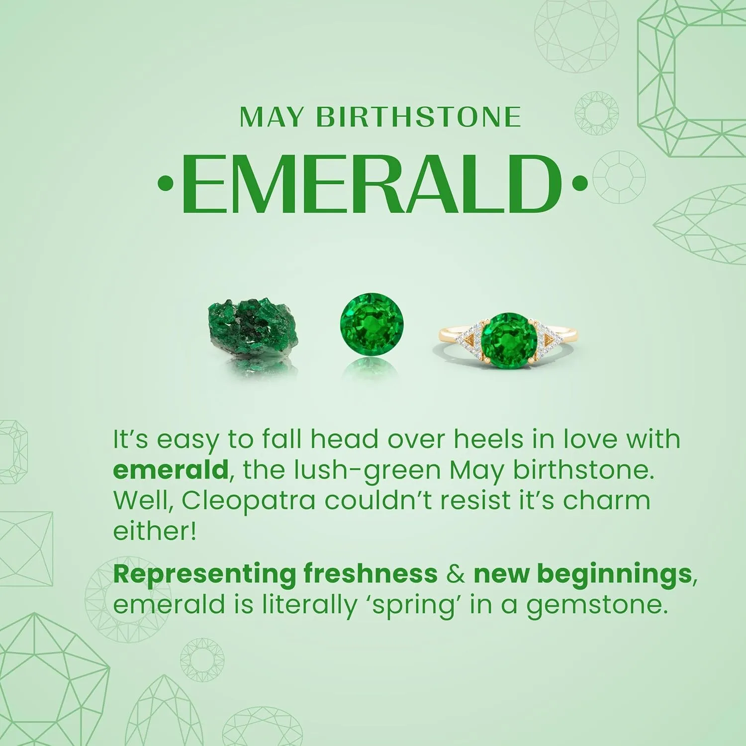 Angara Lab Grown Round Emerald Halo Split Shank Engagement Ring in 14K Solid Gold/Platinum | May Birthstone, Birthday, Anniversary, Wedding Jewelry Gift for Women