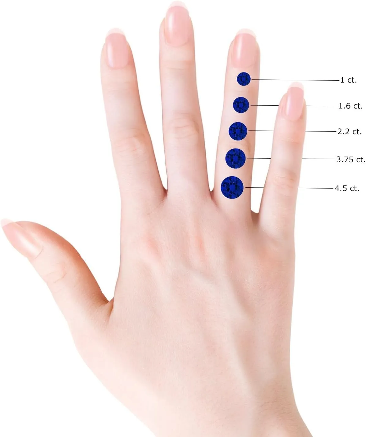 Angara Round Lab Grown Blue Sapphire Halo Side Stone Engagement Ring in 14K Solid Gold/Platinum | September Birthstone, Birthday, Anniversary, Wedding Jewelry Gift for Women