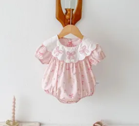 Cute Baby Bow-Adorned Romper