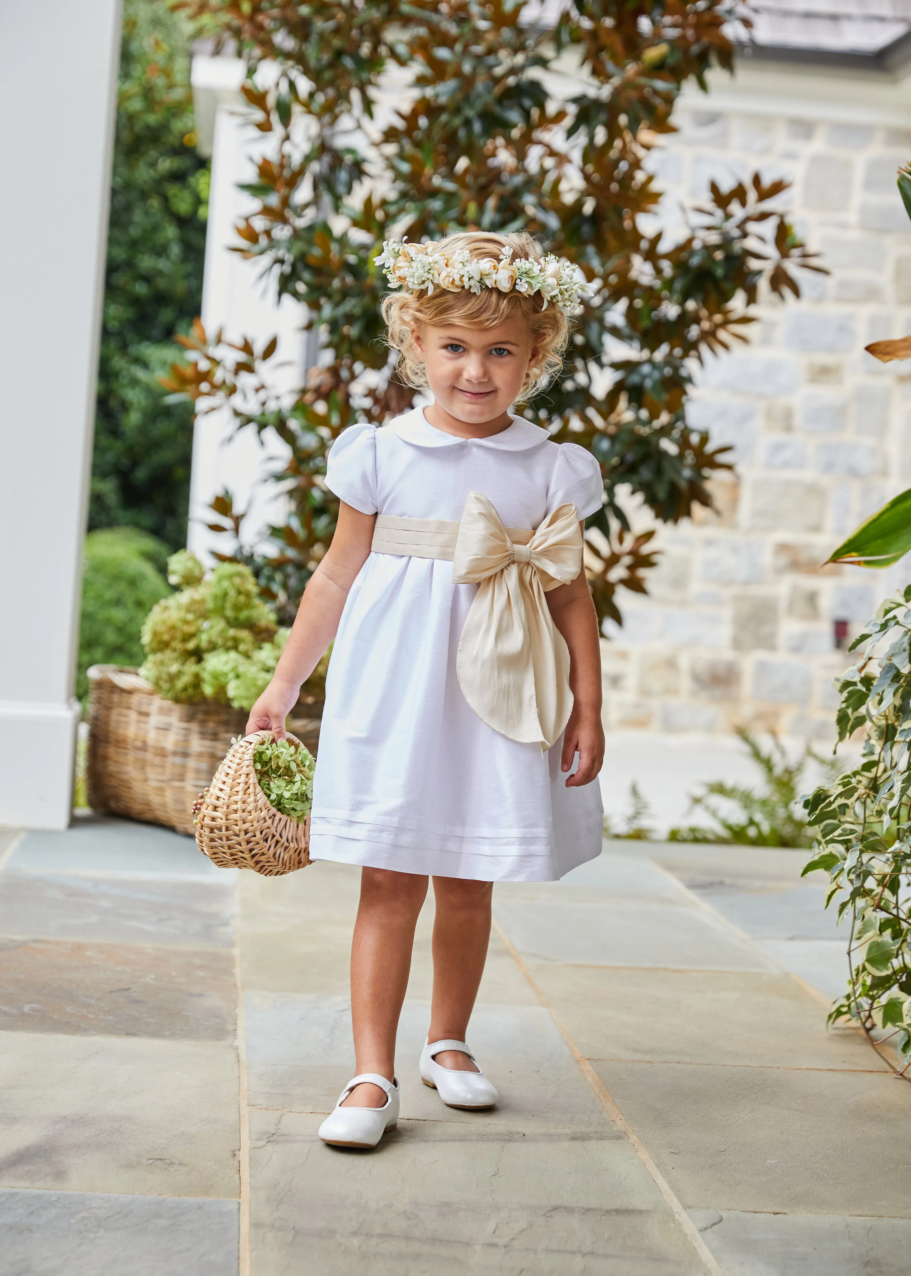 Elegant Champagne Bow Sash - Ideal for Formal Events