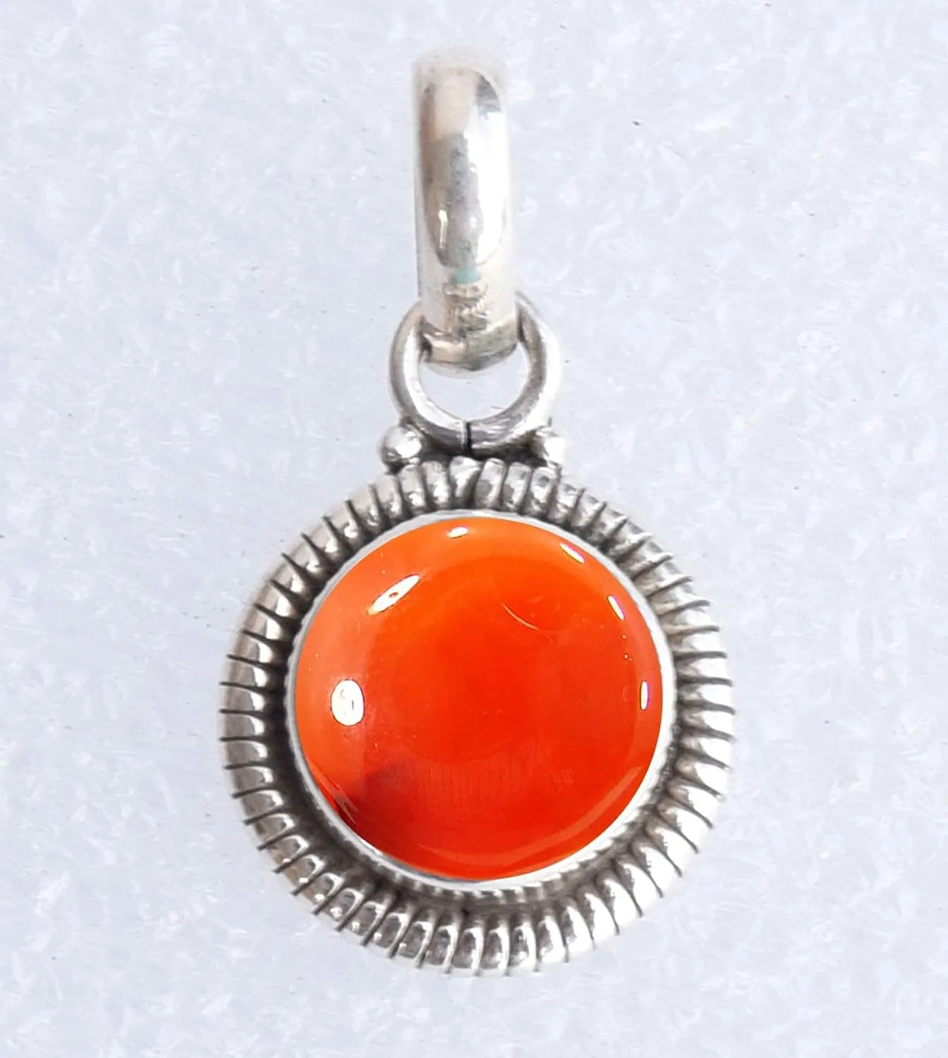Carnelian Stone 925 Sterling Silver Pendant Necklace For Women Girls Gift, Natural Gemstone Pendant Necklace, Solitaire Pendant, Handmae Pendant