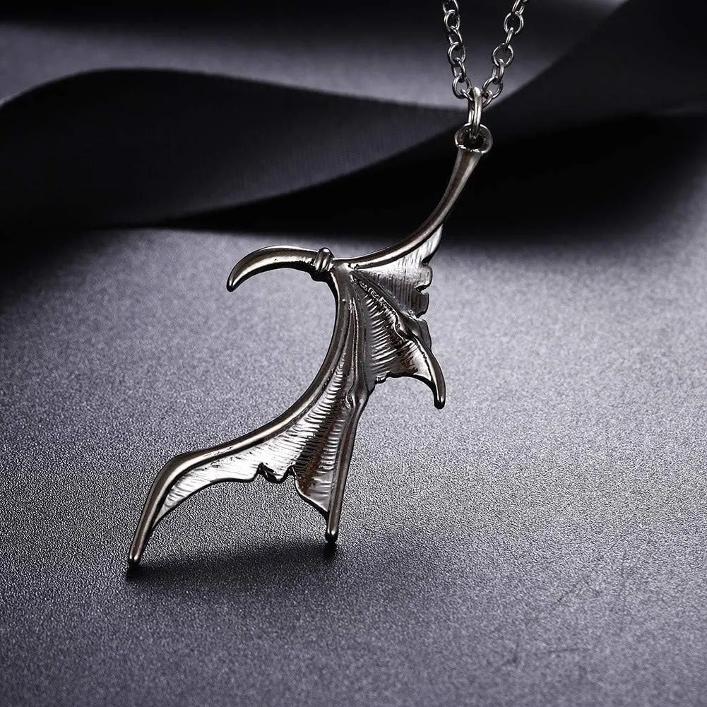 Couple Necklace for 2 Matching Love Heart Necklace BFF Best Friends Friendship Necklace for Women Men Halloween Bat Wing Necklace Jewelry Gift