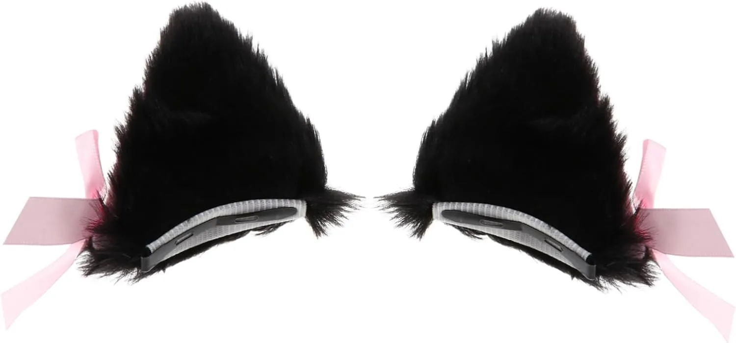 GALPADA Adorable Cat Ear Hair Clips with Bell Lightweight Cute Cat Ear Hairpins for Cosplay Parties and Dress Up