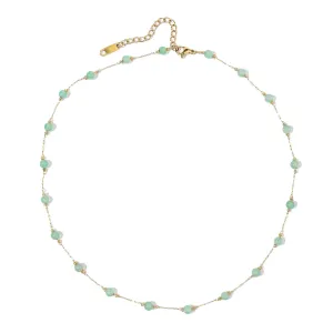 Jade Necklace for Women Green Aventurine Necklace Natural Jade Pendant Jade Choker Necklace Gemstone Necklace Green Crystal Necklace Jade Jewelry for Women