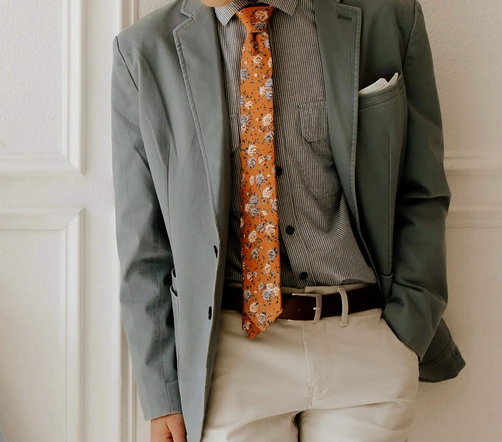 La Mare Cotton Floral Bow Tie