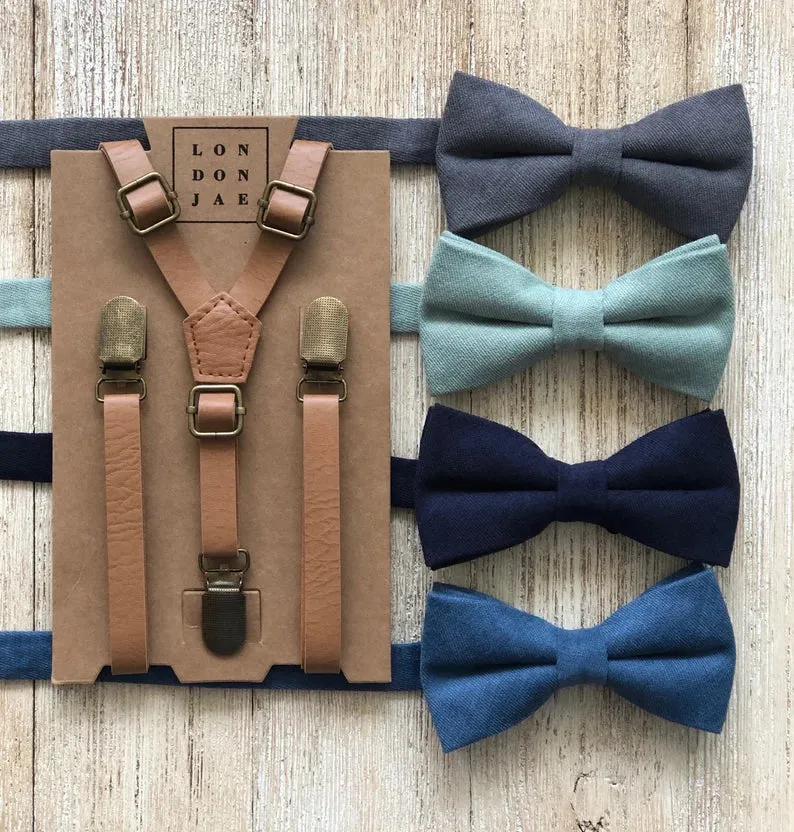 Steel Grey Pre-Tied Bow Tie
