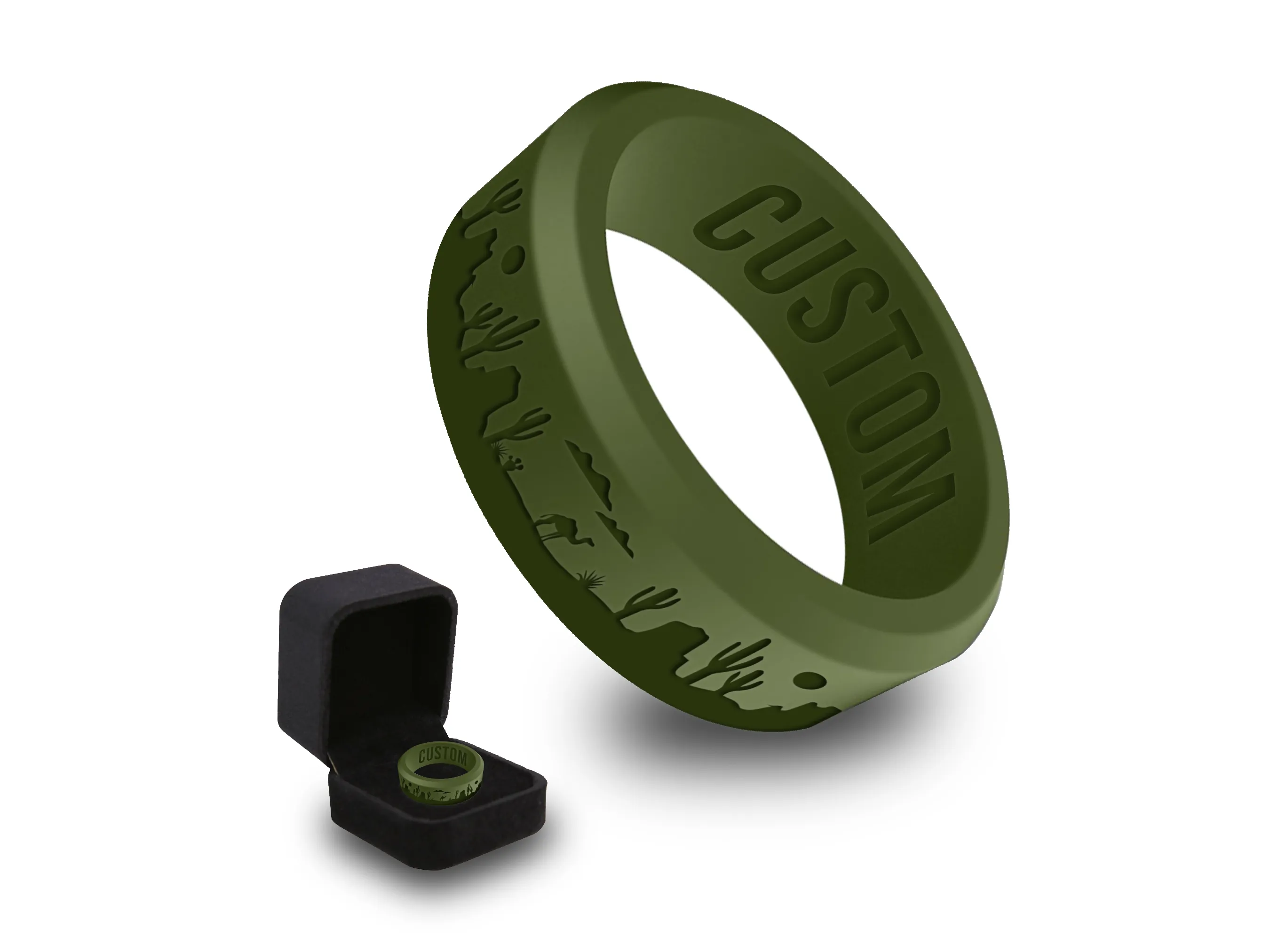 WildFire Desert Boho Silicone Ring   Ring Box